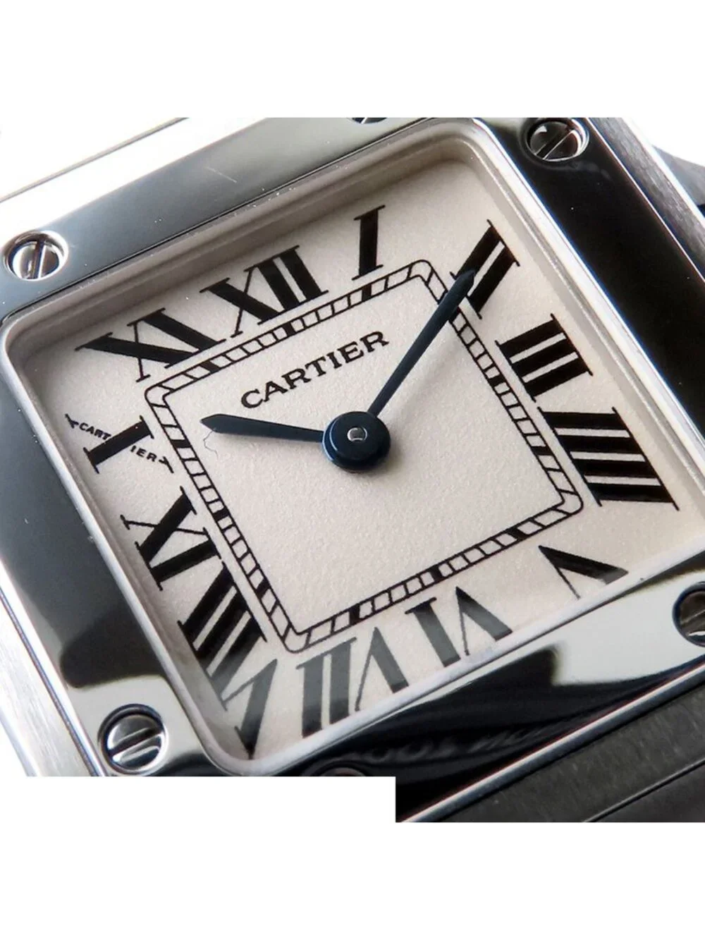 Cartier Santos Galbee SM Ivory SS Santos de Cartier Watch Quartz